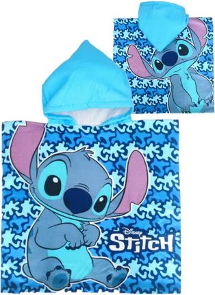 Disney Ponczo Ręcznik Szybkoschnący Kąpielowy Stitch Microfibra