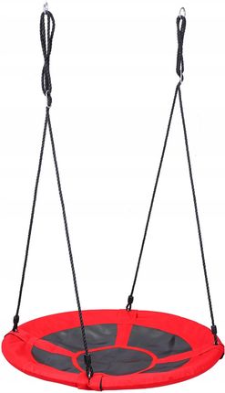 Modern Huśtawka Ogrodowa Bocianie Gniazdo Xl 100cm 150 Kg Czerwona