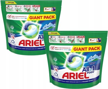 Ariel Mountain Spring kapsułki 2x72 szt Giga Pack
