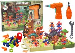 Zdjęcie Lean Toys Klocki Puzzle Konstrukcyjne 3D Diy Dinozaury Rozkręcanie Wiertarka - Libiąż