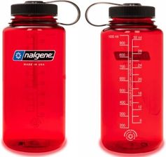 Nalgene Butelka Wide Mouth 1L Czerwona Z Szerokim Wlewem