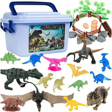 Aig Dinozaury Duży Zestaw Figurek i Dinozaur Park Figurki + Organizer