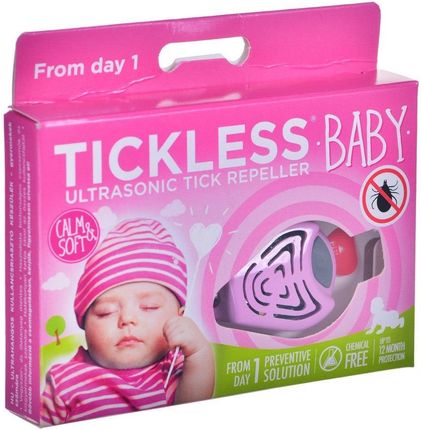 Tickless Odstraszacz Kleszczy Dla Dzieci Różowy