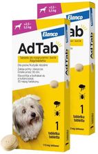 Elanco 2Xadtab 112Mg Tabletka Na Pchły I Kleszcze Dla Psów >2,5-5,5kg