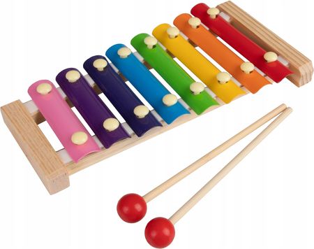 Norimpex Kolorowe Cymbałki Muzyczne Drewniane 8 Ton