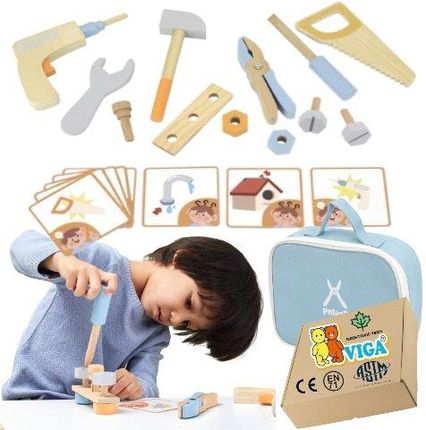 Viga Narzędzia Dla Dzieci Zabawki Drewniane Montessori 3 4 Latka 3+ Sensoryczne