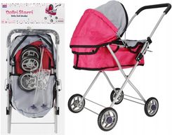 Zdjęcie Mega Creative Wózek Dla Lalek Głęboki Różowy 536572 - Kórnik