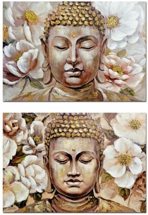 Dkd Home Decor Emaga Obraz Budda Orientalny 100X3X70 Cm (2 Sztuk)