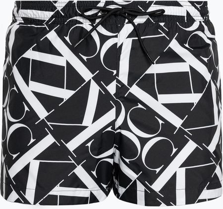 Szorty kąpielowe męskie Calvin Klein Short Drawstring-Print monogram black | WYSYŁKA W 24H | 30 DNI NA ZWROT
