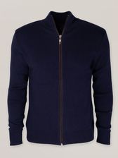 Zdjęcie Granatowy sweter z nałokietnikami - Łazy