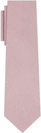 Krawat bawełniany pudrowy róż / różowy gładki EM