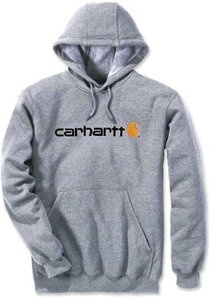 Bluza sportowa męska z kapturem Carhartt Midweight Signature Logo Sweatshirt | ZAMÓW NA DECATHLON.PL - 30 DNI NA ZWROT