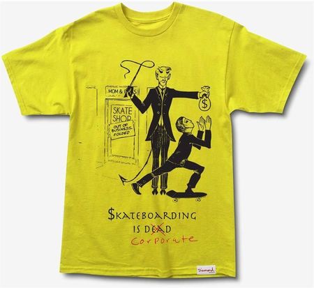 koszulka DIAMOND - Skate Crime Tee Yellow (YEL) rozmiar: M