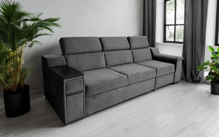 Sofa Magnum 3-osobowa, funkcja spania + relax, barek, półka