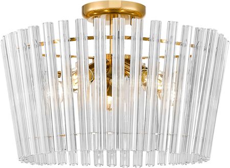 Zuma Line - Lampa Sufitowa Bach 5Xe14 Złoty/Transparentny C0547-05H-F9Ac Ł (C054705HF9AC)