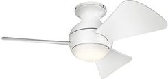 Kichler - Wentylator Sola 86Cm, Ip23. Z Ośw. I Pilotem Biały Klf-Sola-34-Wht (Klfsola34Wht)