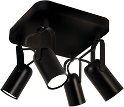 Zdjęcie Struhm - Oprawa Poczwórna Reflektor Ścienno-Sufitowy Lofta Gu10 Czarny 04396 (4396) - Krzywiń