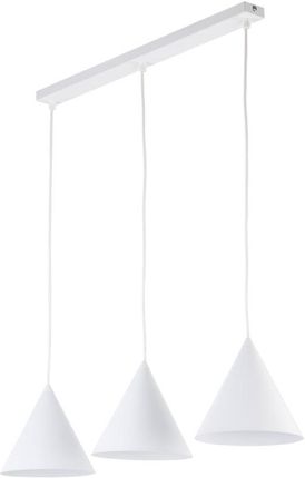 Tk Lighting - Lampa Wisząca Cono Listwa 3Xe27 Biały Ł. (10011)