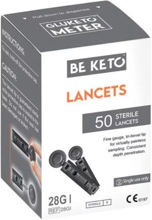 Lancety sterylne do pobrania próbki krwi do GluKeto Meter BeKeto - 50 sztuk