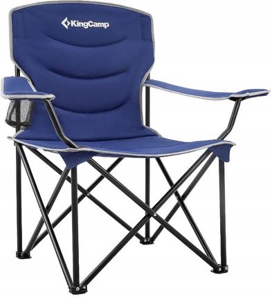 krzesło składane Krzesło turystyczne z oparciem KingCamp niebieskie