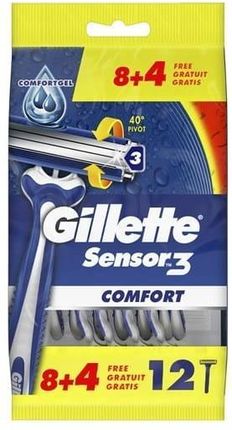 Gillette Sensor 3 Comfort Maszynki 12 szt
