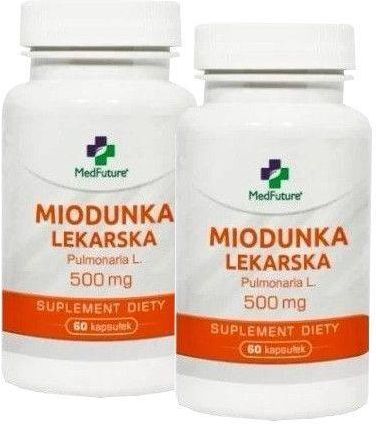 MedFuture Miodunka Lekarska 500 mg, 2 x 60 kapsułek