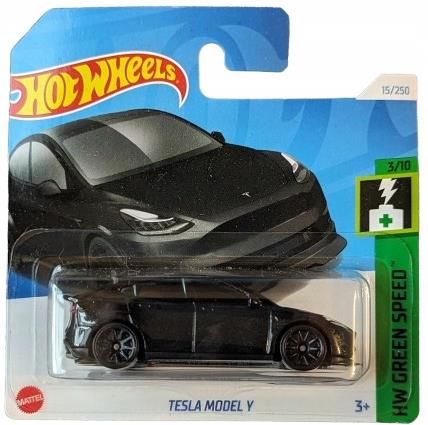 Hot Wheels Tesla Model Y Hw Green Speed 3/10 1:64 HTC93