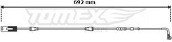 Zdjęcie Tomex Brakes Czujnik Zużycia Klocków TX3068 - Dobczyce