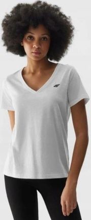 koszulka damska bawełniana 4F damski t-shirt sportowy XL biały