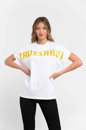 Koszulka T-shirt marki Trussardi model 36T00050 1T002190 kolor Biały. Odzież damska. Sezon: