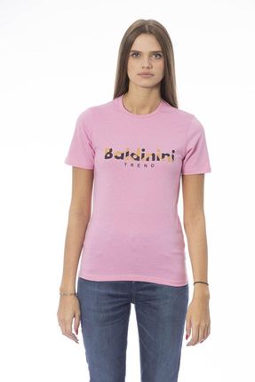 Koszulka T-shirt marki Baldinini Trend model TSD04_MANTOVA kolor Różowy. Odzież damska. Sezon: Wiosna/Lato