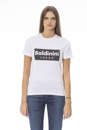 Koszulka T-shirt marki Baldinini Trend model TSD07_MANTOVA kolor Biały. Odzież damska. Sezon: Wiosna/Lato