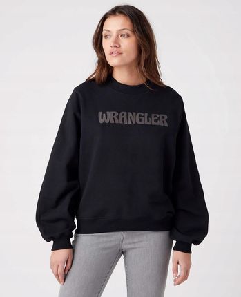 Wrangler Crew Sweatshirt Black W6Q2FA100 Xs