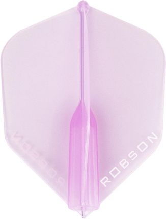 Piórko dart Robson Plus Crystal Clear Flights, Kolor: Różowy, Kształt: No.6