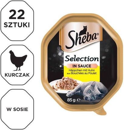 Sheba Selection Z Kurczakiem Mokra Karma Dla Kotów 22X85G