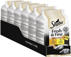 Sheba Saszetka Fresh & Fine Mokra Karma Dla Kotów W Sosie Kurczak Indyk 36X50G