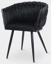 Zdjęcie Krzesło welurowe LIANA czarne - Lubsko