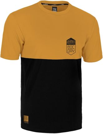 Koszulka Rowerowa Rocday Double V2 Czarny-Żółty