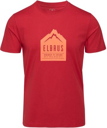 Męska Koszulka z krótkim rękawem Elbrus Noric M000245027 – Czerwony