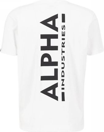 Koszulka Alpha Industries Backprint 128507 09 - Biała RATY 0% | PayPo | GRATIS WYSYŁKA | ZWROT DO 100 DNI