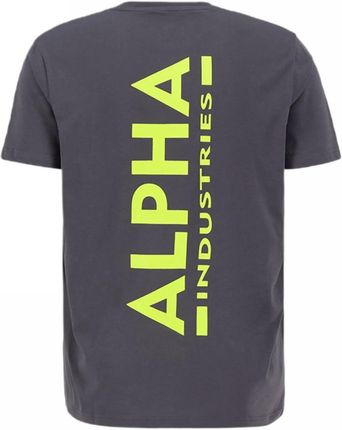 Koszulka Alpha Industries Backprint 128507 684 - Vintage Grey RATY 0% | PayPo | GRATIS WYSYŁKA | ZWROT DO 100 DNI