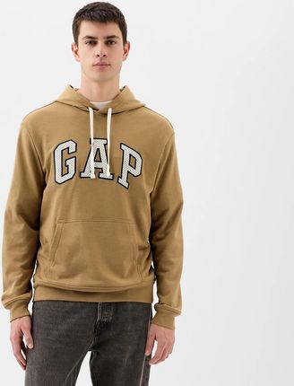 GAP French Terry Pullover Logo Hoodie Perfect Khaki