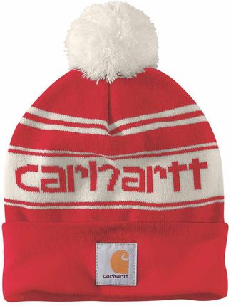 Czapka zimowa z pomponem Carhartt Knit Pom-Pom Cuffed Logo Beanie | ZAMÓW NA DECATHLON.PL - 30 DNI NA ZWROT
