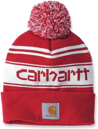 Czapka zimowa z pomponem Carhartt Knit Pom-Pom Cuffed Logo Beanie | ZAMÓW NA DECATHLON.PL - 30 DNI NA ZWROT