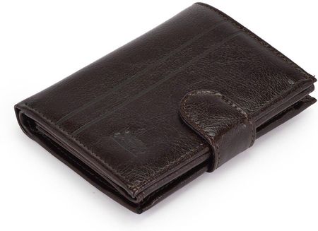 Duży pojemny elegancki męski portfel skórzany