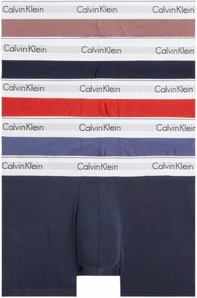 Calvin Klein Bokserki Męskie Majtki Trunk 5PK Wielokolorowe r.M