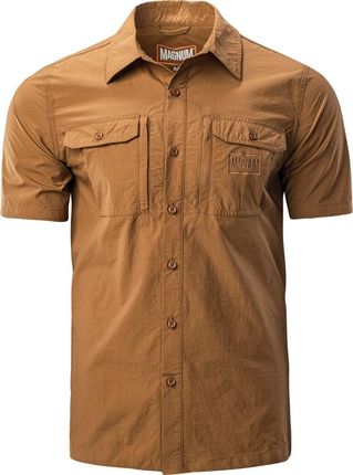 Męska koszula z krótkim rękawem militarna Magnum Battle brązowa rozmiar S