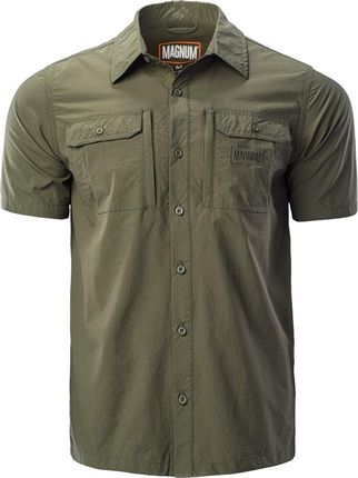 Męska koszula z krótkim rękawem militarna Magnum Battle zielona rozmiar XXL