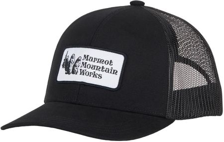 Bejsbolówka Marmot Retro Trucker Hat Kolor: czarny