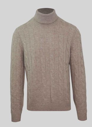 Swetry marki Malo model IUM024FCB22 kolor Brązowy. Odzież męska. Sezon: Jesień/Zima
